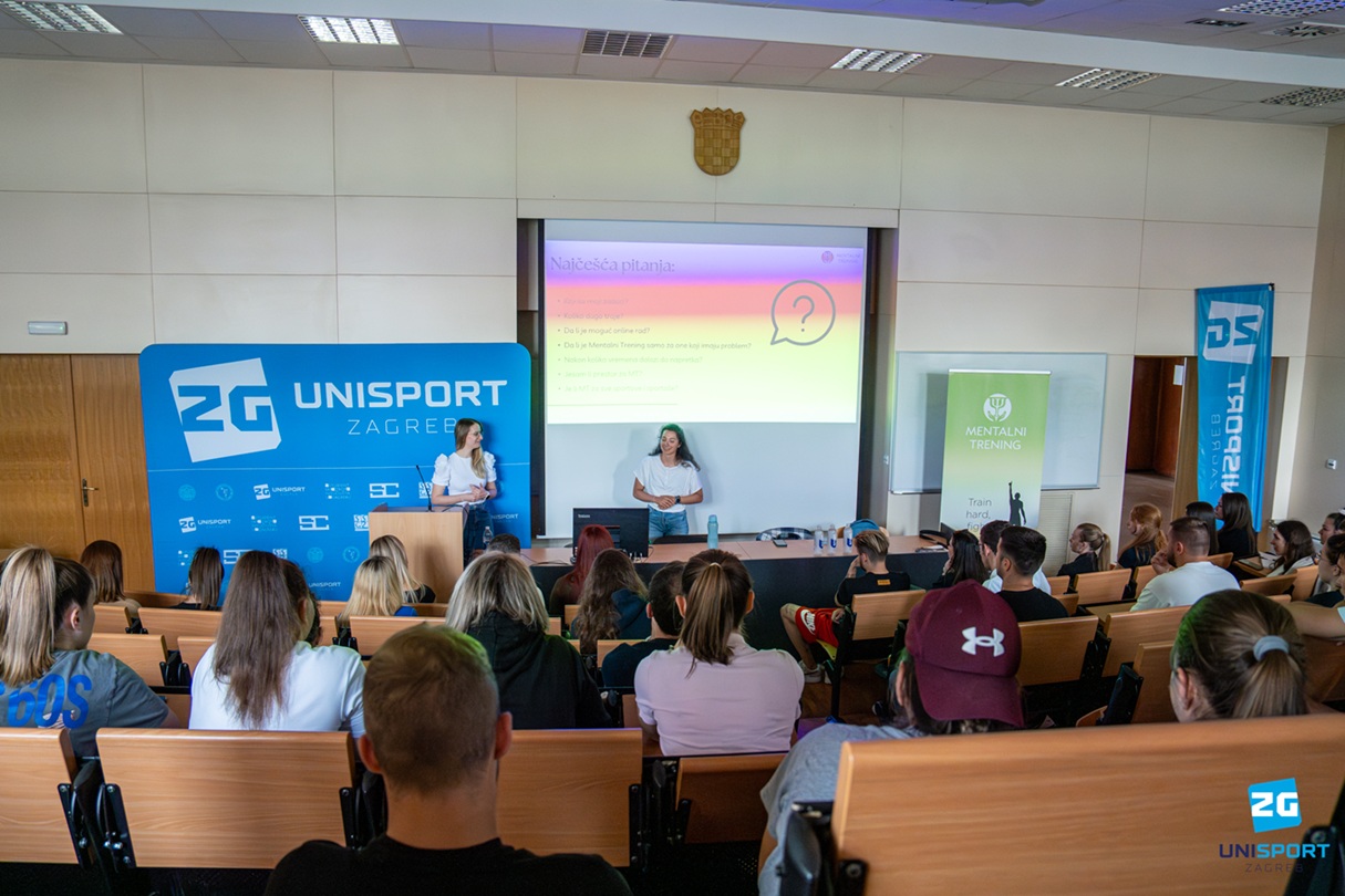 Sanja Vrančić and Dora Dragičević give a mental training lecture
